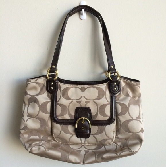 Coach Handbags - Coach Campbell Belle tan tote